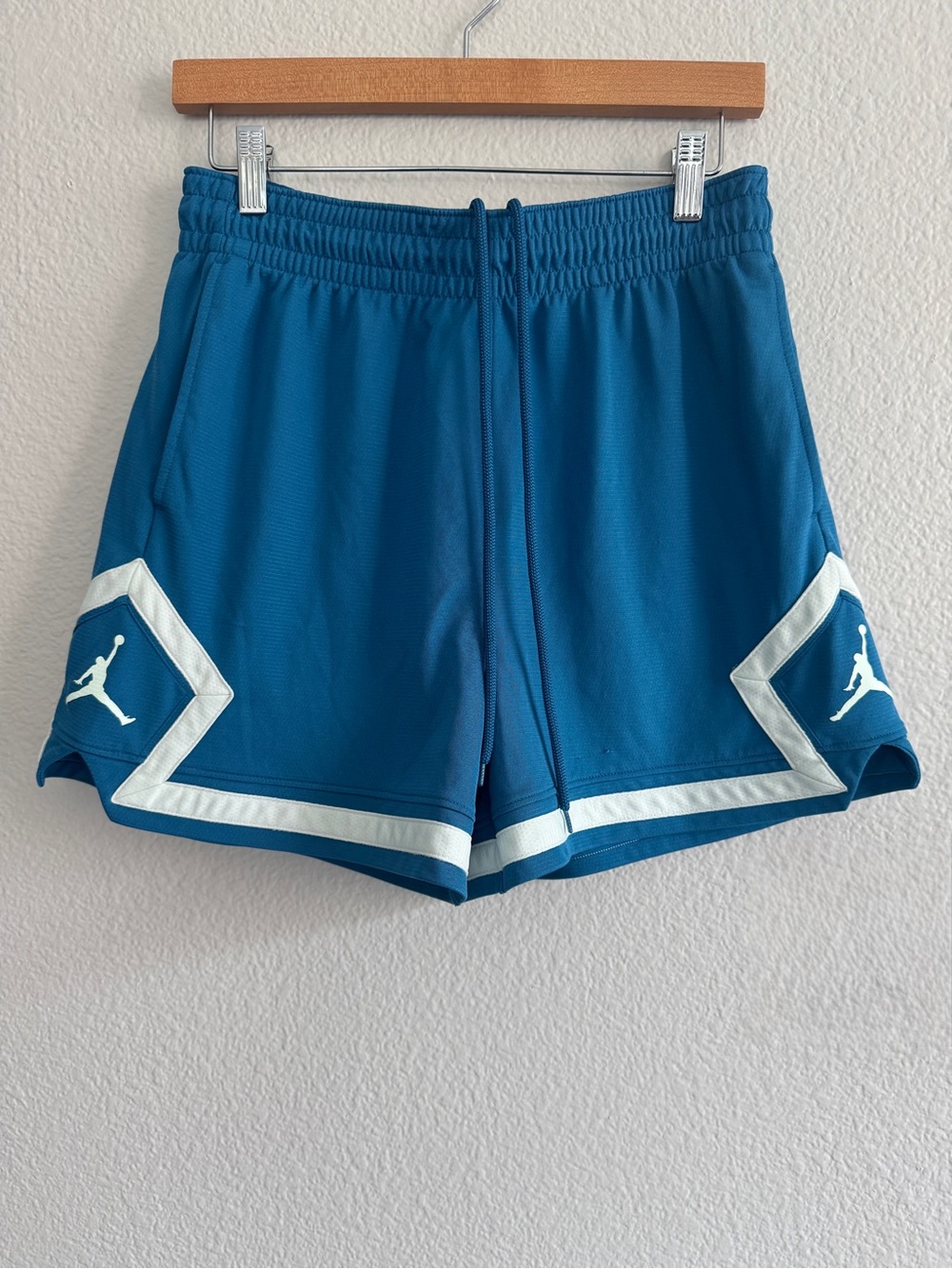 Jordan Women's Teal Athletic Shorts with White Trim